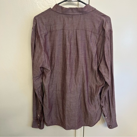 Marine Layer Purple Button-Down Long Sleeve Shirt Men’s Medium – Collared Casual - Picture 8 of 10